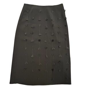 Jason Wu Black Braided Tassel Skirt